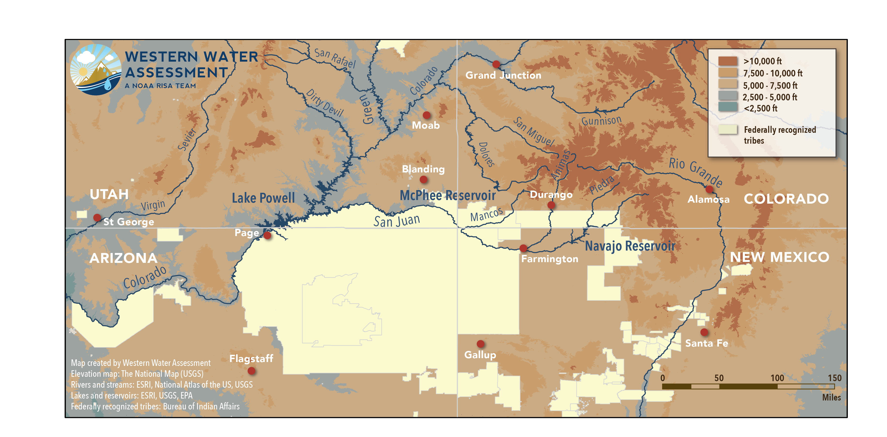 Four Corners Region Map