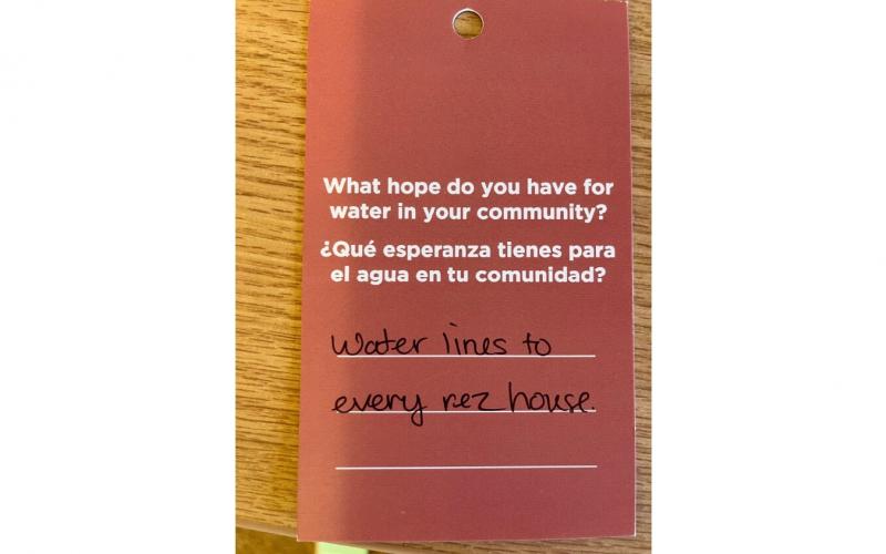 TAG: What hope do you have for water in your community?