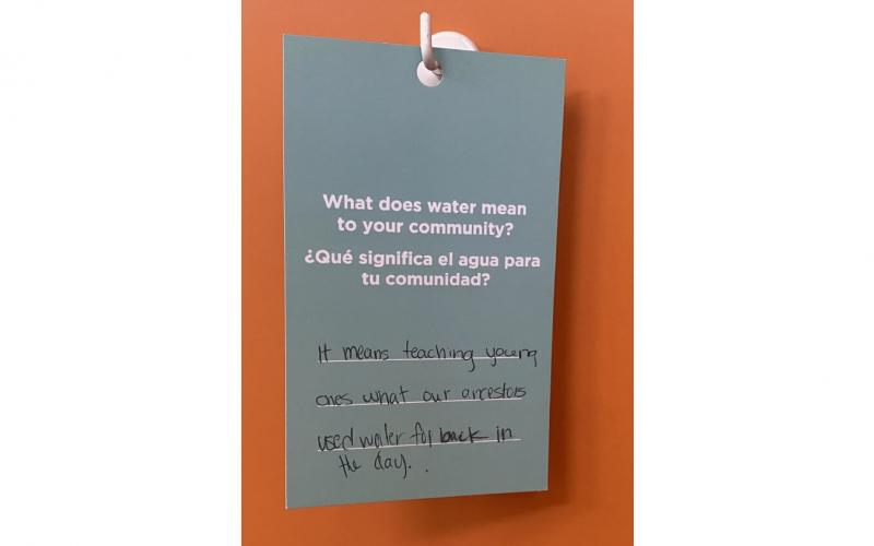 TAG: What does water mean to your community?